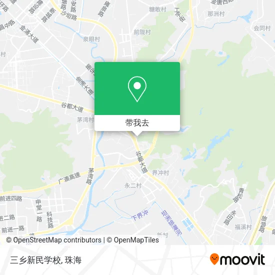 三乡新民学校地图