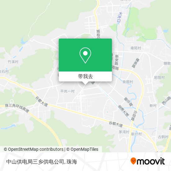 中山供电局三乡供电公司地图