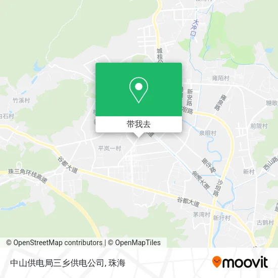 中山供电局三乡供电公司地图