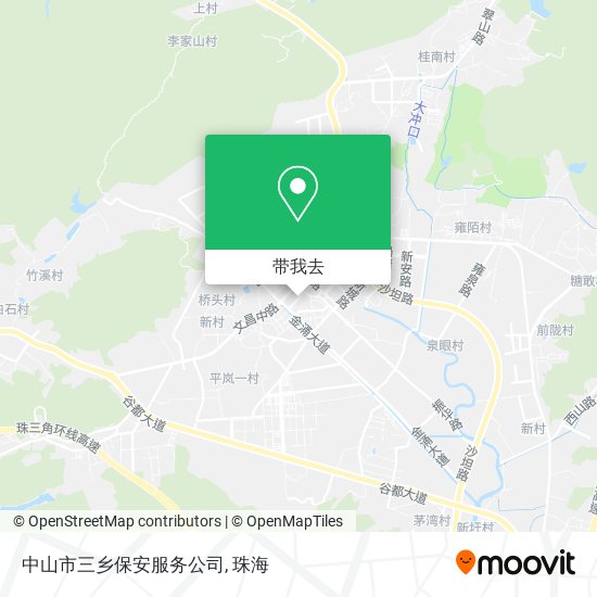 中山市三乡保安服务公司地图