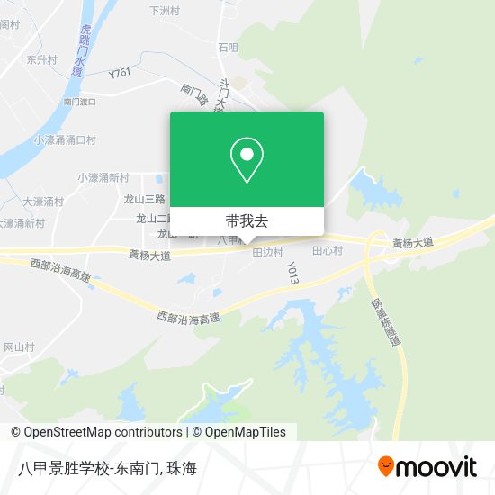 八甲景胜学校-东南门地图