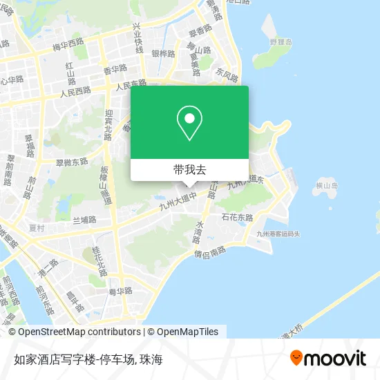 如家酒店写字楼-停车场地图