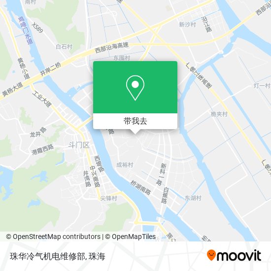 珠华冷气机电维修部地图