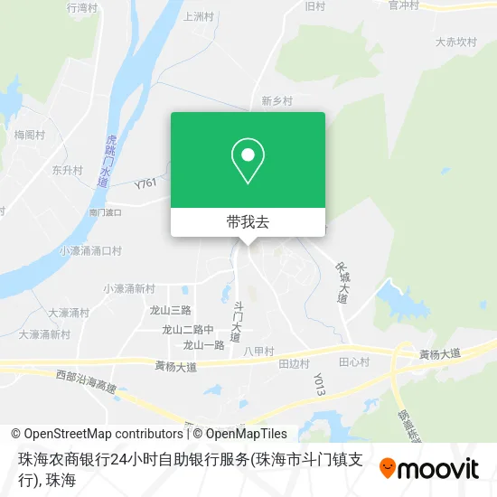 珠海农商银行24小时自助银行服务(珠海市斗门镇支行)地图