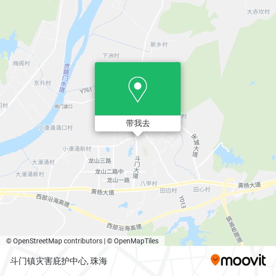 斗门镇灾害庇护中心地图