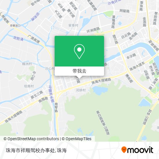 珠海市祥顺驾校办事处地图