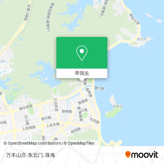 万丰山庄-东北门地图