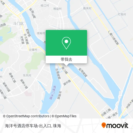 海洋号酒店停车场-出入口地图