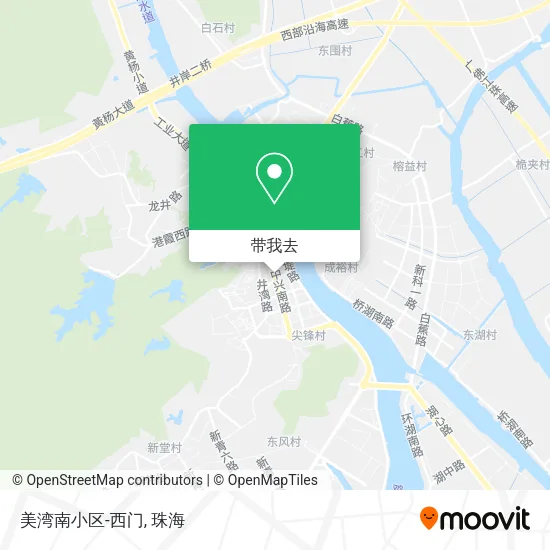 美湾南小区-西门地图