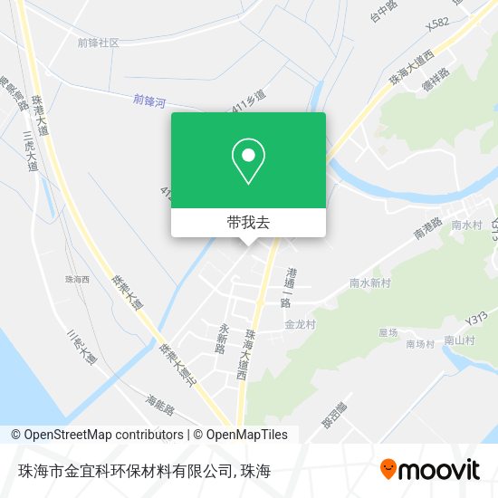 珠海市金宜科环保材料有限公司地图