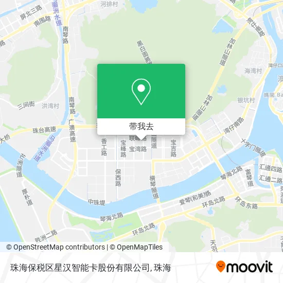 珠海保税区星汉智能卡股份有限公司地图