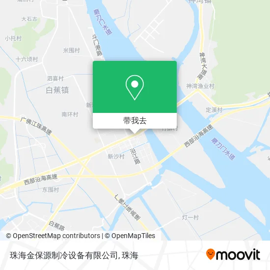 珠海金保源制冷设备有限公司地图