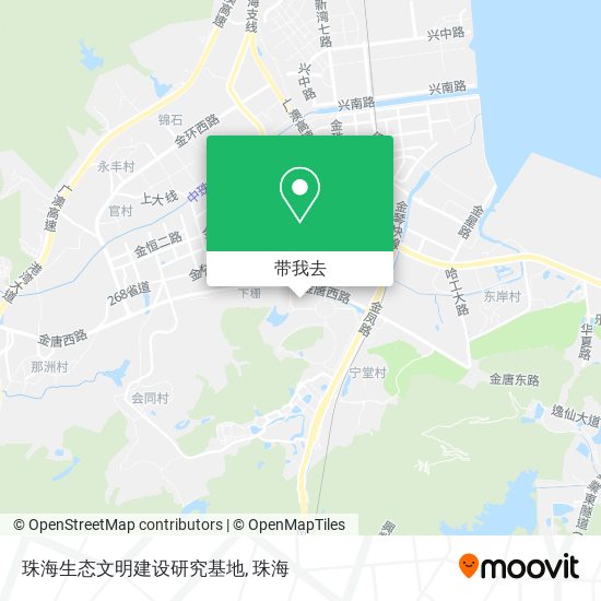 珠海生态文明建设研究基地地图
