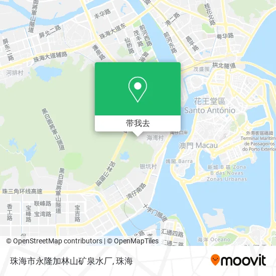 珠海市永隆加林山矿泉水厂地图