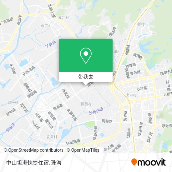 中山坦洲快捷住宿地图