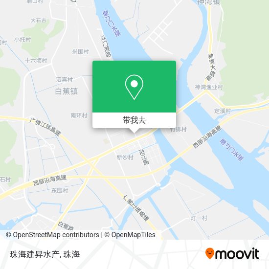 珠海建昇水产地图