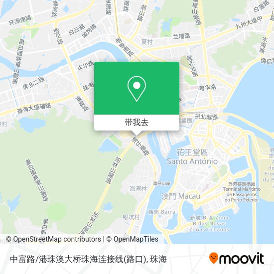 中富路/港珠澳大桥珠海连接线(路口)地图