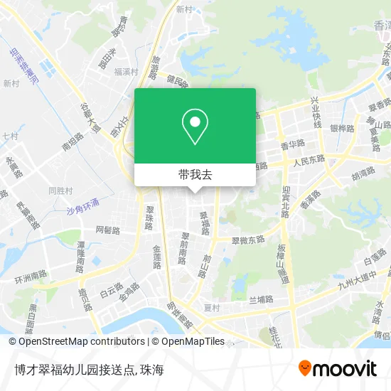 博才翠福幼儿园接送点地图
