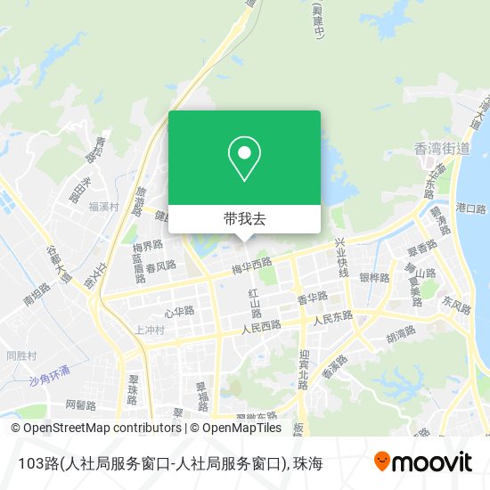 103路(人社局服务窗口-人社局服务窗口)地图