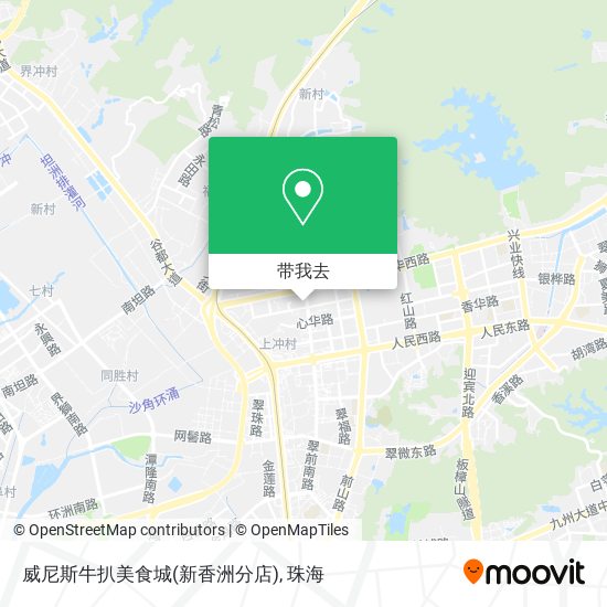 威尼斯牛扒美食城(新香洲分店)地图