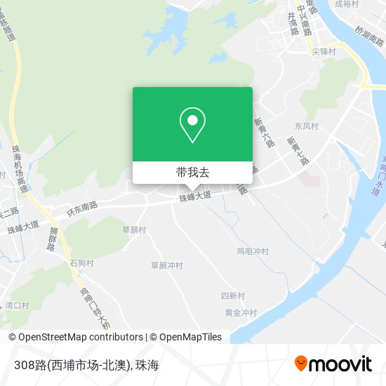 308路(西埔市场-北澳)地图