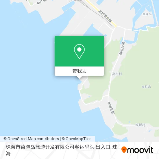 珠海市荷包岛旅游开发有限公司客运码头-出入口地图