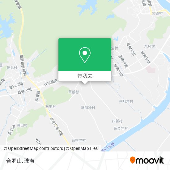 合罗山地图