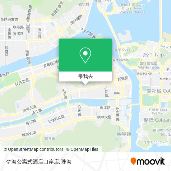 梦海公寓式酒店口岸店地图