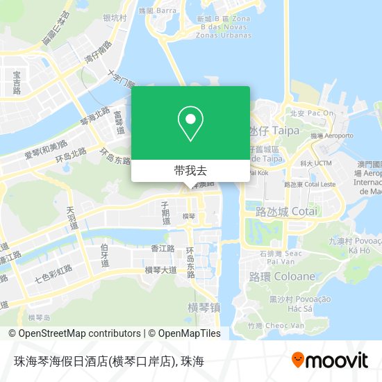 珠海琴海假日酒店(横琴口岸店)地图