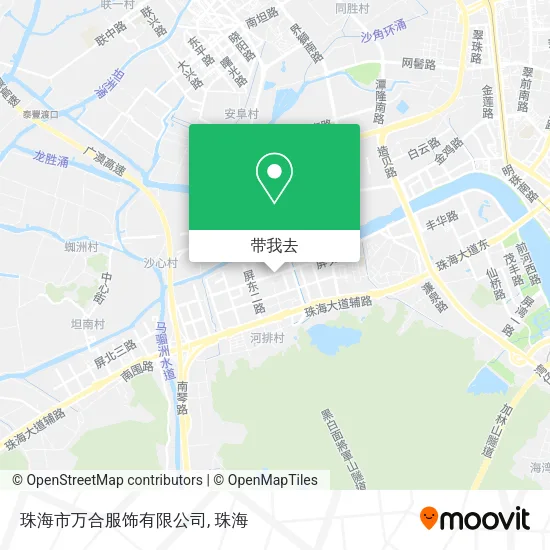 珠海市万合服饰有限公司地图