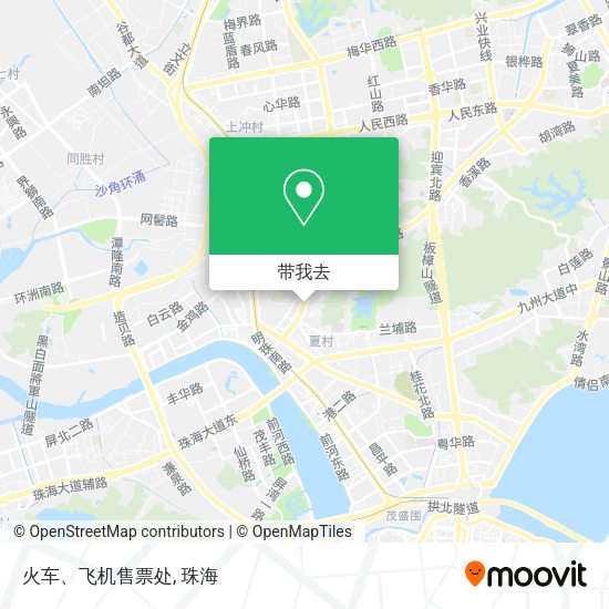 火车、飞机售票处地图