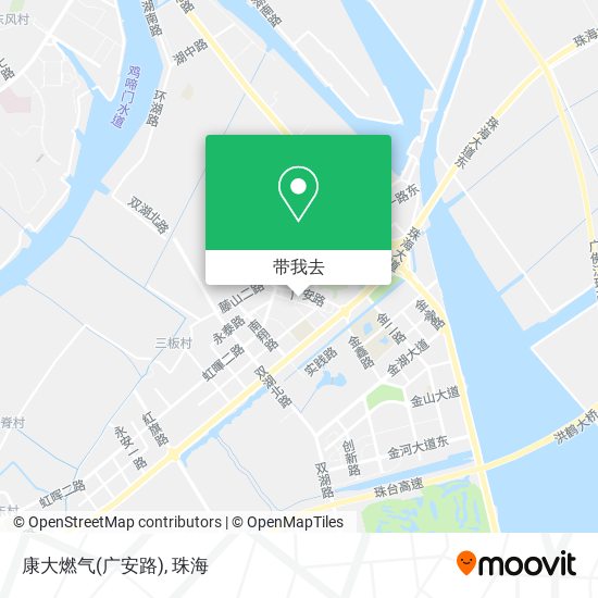 康大燃气(广安路)地图