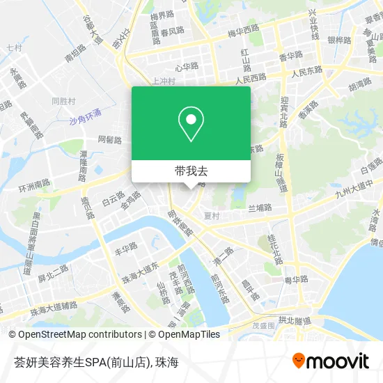 荟妍美容养生SPA(前山店)地图