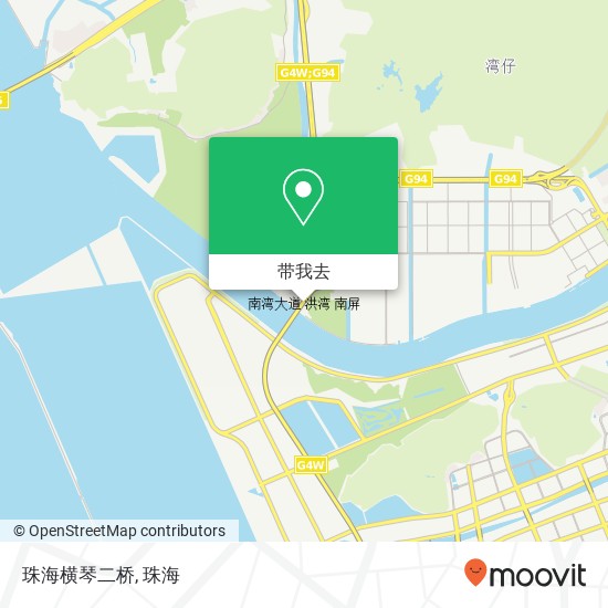 珠海横琴二桥地图