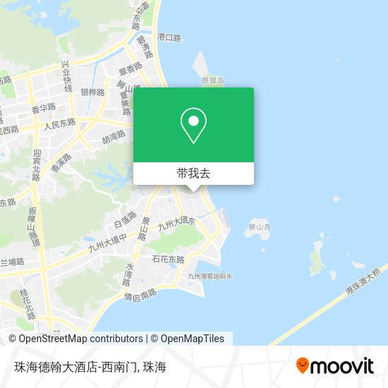 珠海德翰大酒店-西南门地图