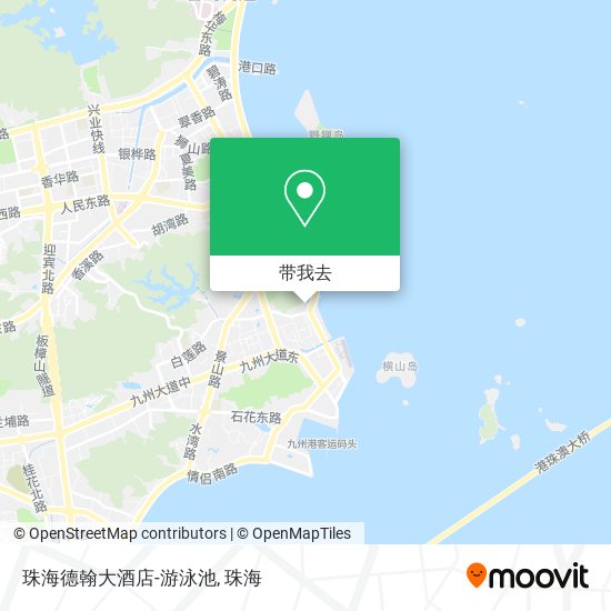 珠海德翰大酒店-游泳池地图