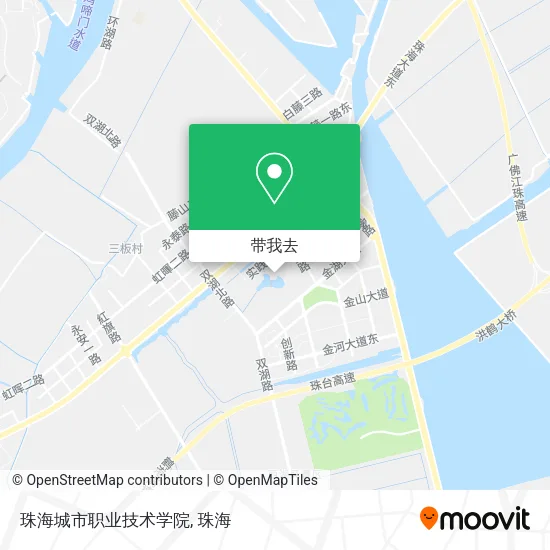 珠海城市职业技术学院地图