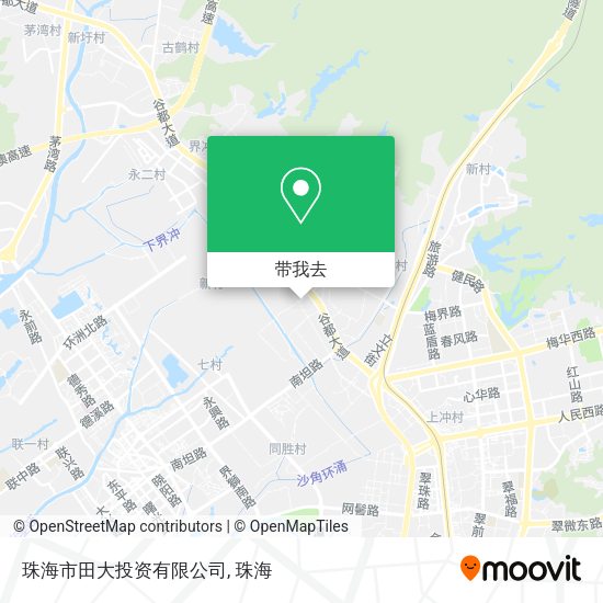 珠海市田大投资有限公司地图