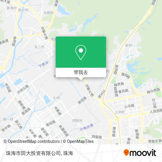 珠海市田大投资有限公司地图