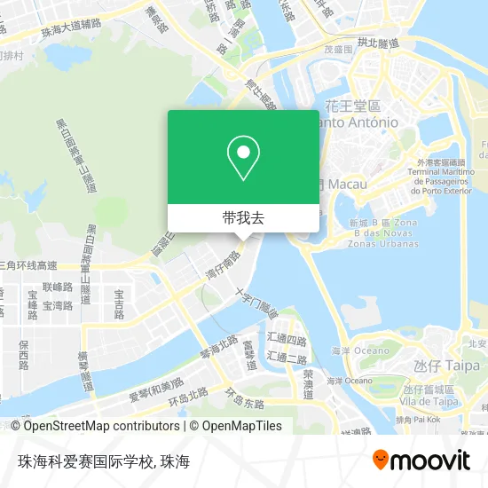 珠海科爱赛国际学校地图