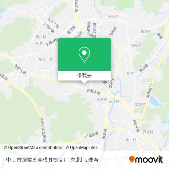 中山市振裕五金模具制品厂-东北门地图