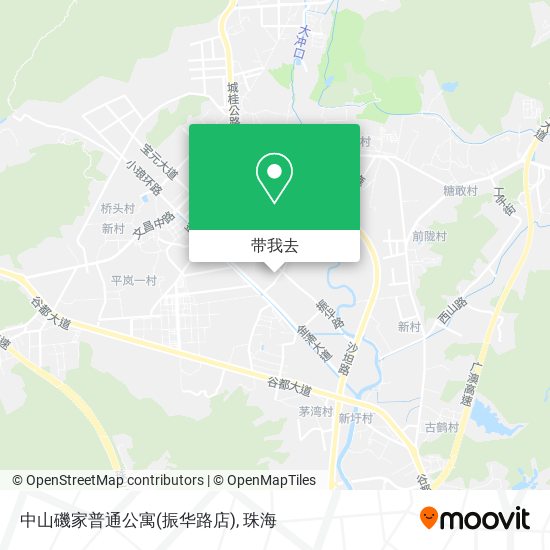 中山磯家普通公寓(振华路店)地图