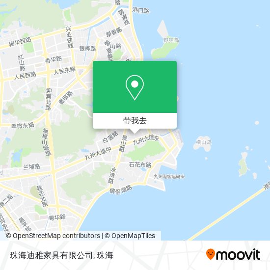 珠海迪雅家具有限公司地图