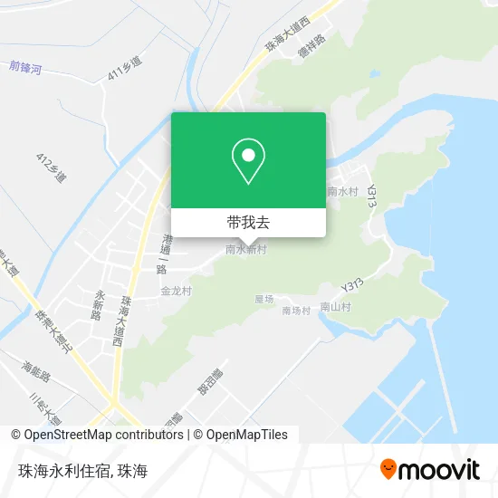 珠海永利住宿地图