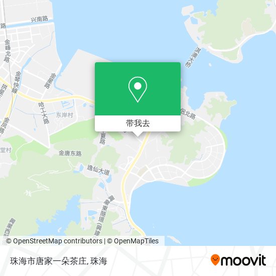 珠海市唐家一朵茶庄地图