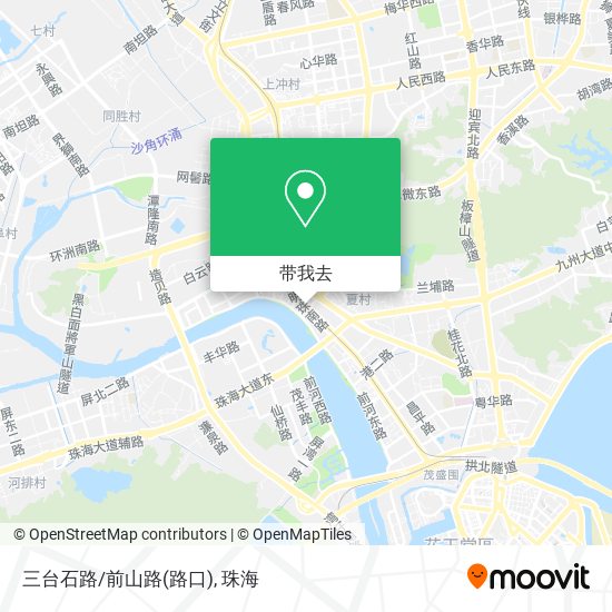 三台石路/前山路(路口)地图