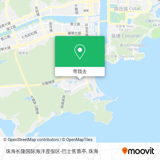 珠海长隆国际海洋度假区-巴士售票亭地图