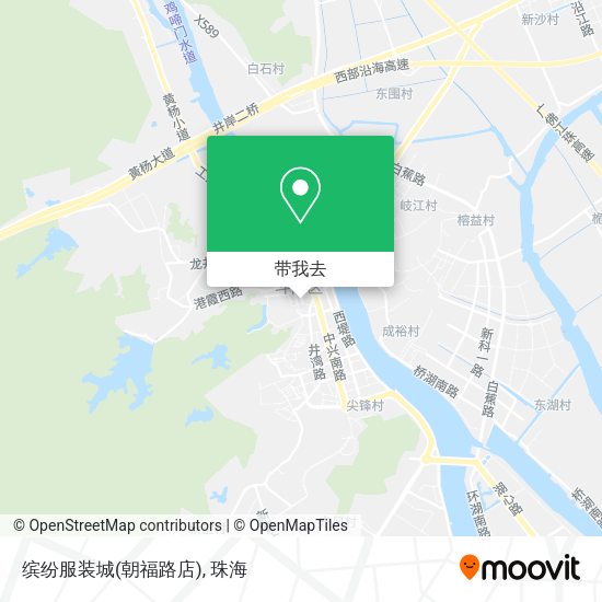 缤纷服装城(朝福路店)地图
