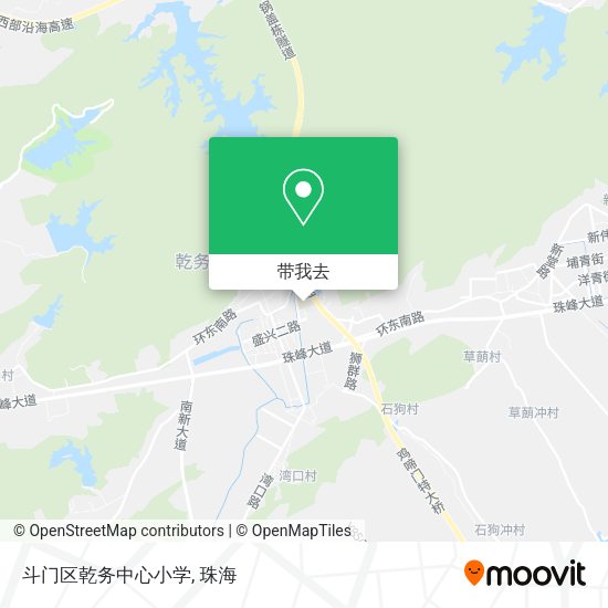 斗门区乾务中心小学地图