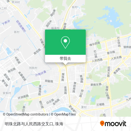 明珠北路与人民西路交叉口地图